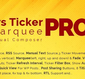 PW Pro Newsticker & Marquee Layout for visual composer