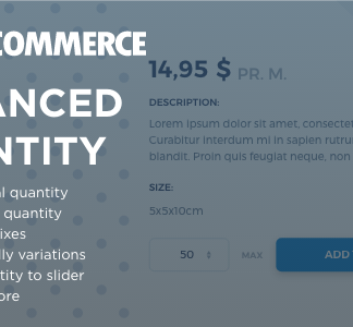 WooCommerce Advanced Quantity