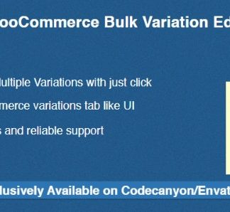 WooCommerce Bulk Variation Editor