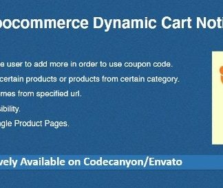 Woocommerce Dynamic Cart Notices