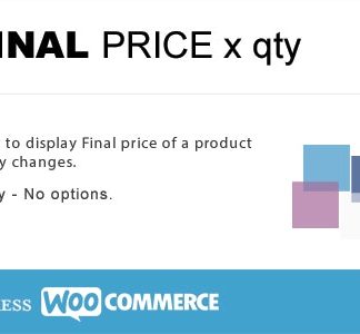 WooCommerce Final Price