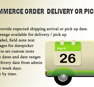 WooCommerce Order Delivery OR Pick up Date