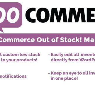 WooCommerce Out of Stock! Manager