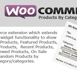 Woocommerce Products By Category Widget