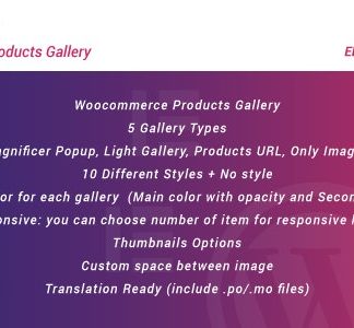 WooCommerce Products Gallery for Elementor