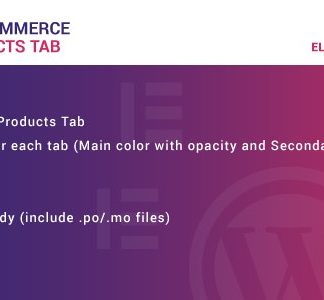 WooCommerce Products Tab for Elementor