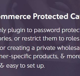 WooCommerce Protected Categories