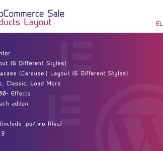 WooCommerce Sale Products Layout for Elementor