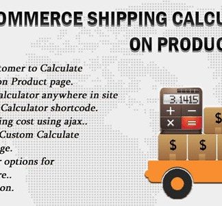 Woocommerce Shipping Calculator On Product Page