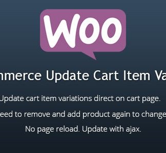 WooCommerce Update Cart Item Variations
