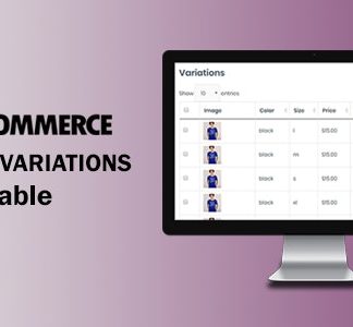 WooCommerce Variations In Table