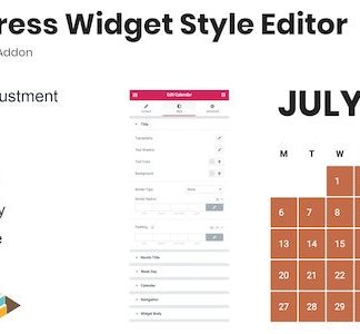 WordPress Widget Style Editor Elementor Addon