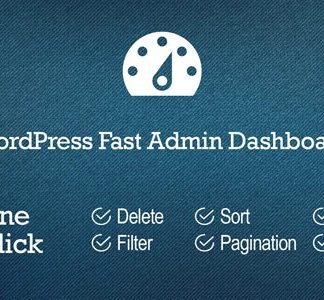 WP Fast Admin Dashboard