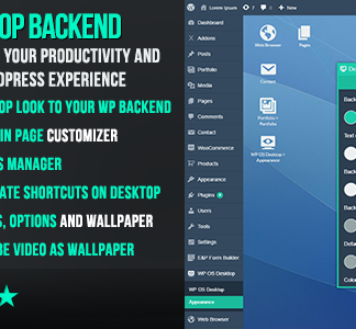 WP OS Backend Desktop