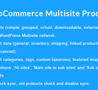 WooCommerce Multisite Product Sync