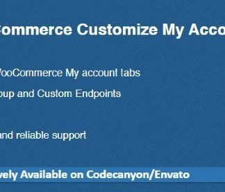 Customize My Account for WooCommerce