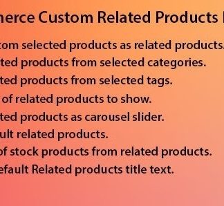 WooCommerce Custom Related Products Pro