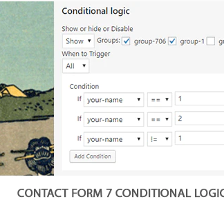 Contact Form 7 Conditional logic