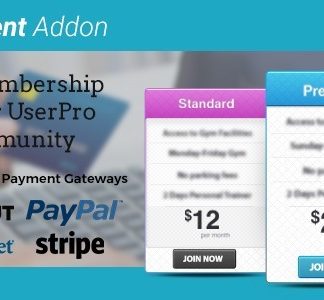 Payment Add-on for UserPro