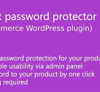 Product password protector for WooCommerce
