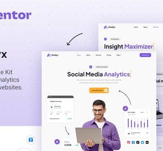 Analyx – Social Media Analytics & SaaS Company Elementor Template Kit