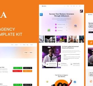 Andara - Influencer & Social Media Agency Template Elementor