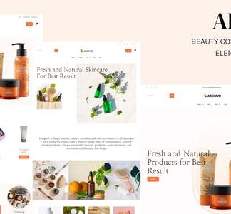 Archivo - Beauty Cosmetics & Skincare Elementor Template Kit