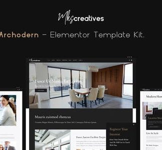 Archodern - Interior & Architecture  Elementor Template Kit