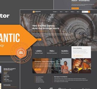 Archtlantic - Construction Agency Elementor Template Kit