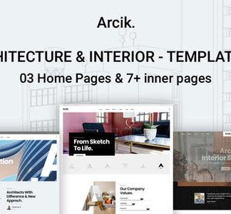 Arcik - Architecture & Interior Elementor Template Kit