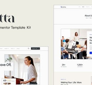 Arietta - Music School Elementor Template Kit