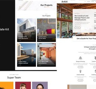 Arkhi Architecture & Interior Design Elementor Template Kit