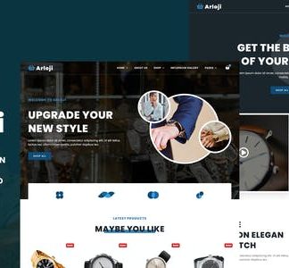 Arloji - Modern Hand Watch Shop eCommerce Elementor Template Kit