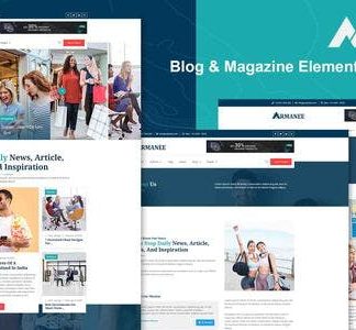 Armanee - Blog & Magazine Elementor Pro Template Kit
