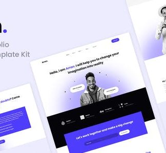 Arran - Personal Portfolio Elementor Template Kit