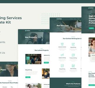 Artion | Content Copywriting Services Elementor Template Kit
