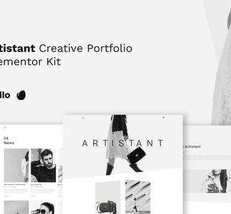 Artistant - Creative Photography Portfolio Elementor Template Kit