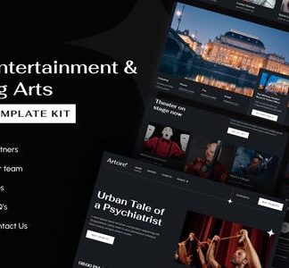 Artore | Theater Entertainment & Performing Arts Elementor Template Kit