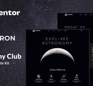 Astron - Astronomy Elementor Template Kit