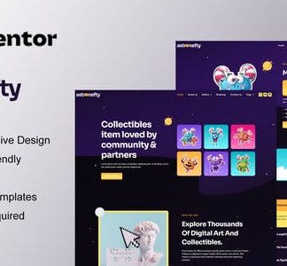 Astronefty - NFT Portfolio Elementor Template Kit