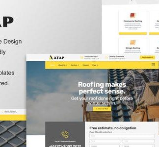 Atap - Roofing Service & Construction Elementor Template Kit