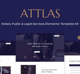 Attlas - Notary Public & Legal Services Elementor Template Kit