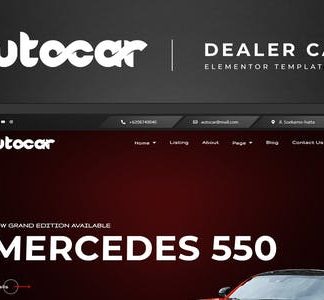 Autocar - Car Dealer Elementor Template Kit