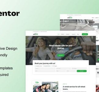 AutoRent - Car Rental Service Elementor Template Kit