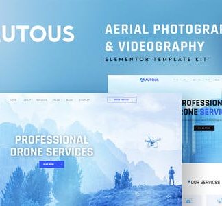 Autous - Aerial Photography & Videography Elementor Template Kit