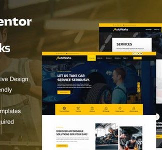 AutoWorks - Car Repair & Auto Services Elementor Template Kit