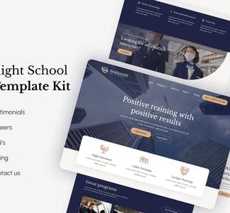 Aviationaly - Aviation & Flight School Elementor Template Kit
