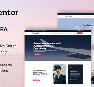 Aviatora - Aviation & Flight School Elementor Pro Template Kit