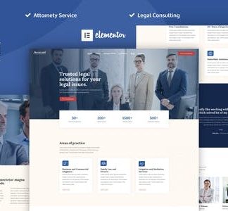 Avocati - Law Firm & Attorney Elementor Template Kit