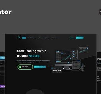 Axcorp - Trading & Investment Company Elementor Pro Full Site Template Kit